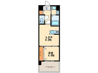 REGALO吉塚通【10階】の間取り