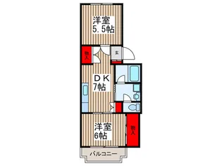 守屋ビル【2階】の間取り