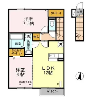 villa Nポルトス【2階】の間取り