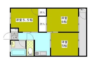 ユナイテッド南津留【4階】の間取り