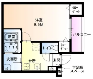 フジパレス百舌鳥駅南III番館【1階】の間取り