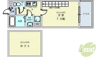Alpha Stage APM【1階】の間取り