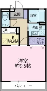 フローリッシュB棟【2階】の間取り