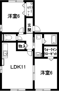 コージーコート【1階】の間取り