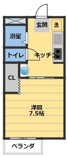 ピアコート栗真【1階】の間取り