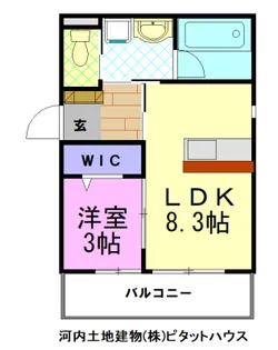 グランディールヒルズ【1階】の間取り