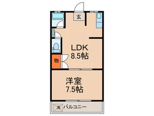 まるせきマンション【2階】の間取り