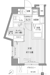 アネックス池袋【4階】の間取り
