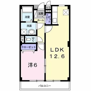 ノイ・ブリーゼ【2階】の間取り