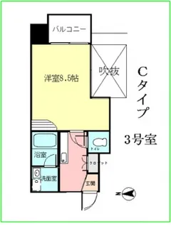 a・rest中町【7階】の間取り