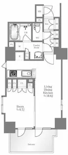 グランアビテ四谷三丁目ステーションフロント【3階】の間取り
