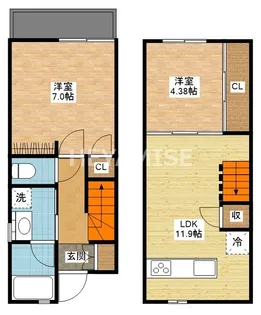 エクリュK’sの間取り
