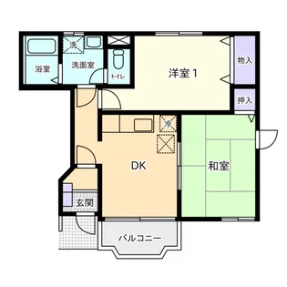 アンソレイユ【1階】の間取り