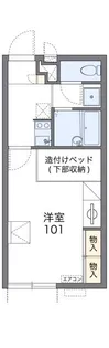 レオパレス平針黒石【2階】の間取り