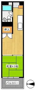 カーサ第二宇喜田3号棟【10階】の間取り