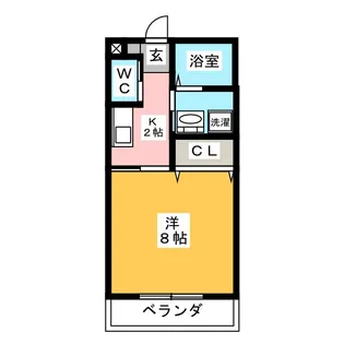 シーアイエス緑ヶ丘【2階】の間取り