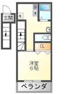 DOLCE VITA【2階】の間取り
