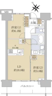 シティハウス成増駅前【7階】の間取り