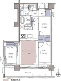 ディームス横濱青木町【4階】の間取り