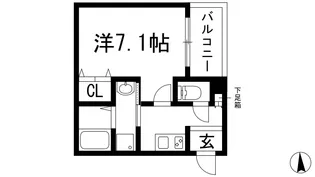 ココングランジュール川西小花【2階】の間取り