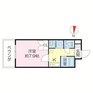 マインズ・コム四条大宮【9階】の間取り