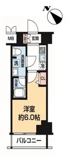 LUMEED横濱末吉町【8階】の間取り