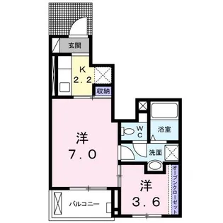K-ange【1階】の間取り