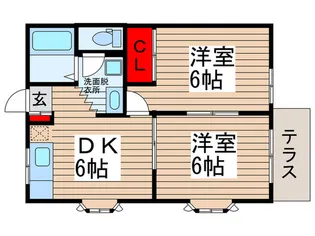 サンモール松崎【1階】の間取り