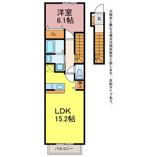 アビタシオン御馬A・B【2階】の間取り