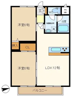 ホリスターマンション【2階】の間取り