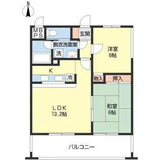 フォーアイマンションK【3階】の間取り