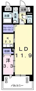 アイビーコート武蔵野【3階】の間取り