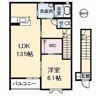 グランドール春日【2階】の間取り