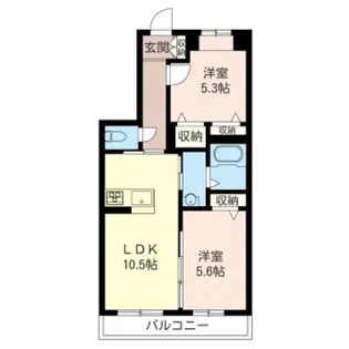 グランエスパシオI【2階】の間取り