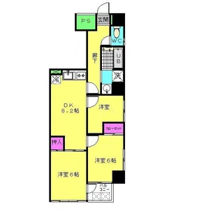 アーバンライト【2階】の間取り