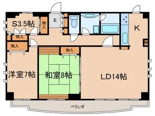 アムール虹ヶ丘【7階】の間取り