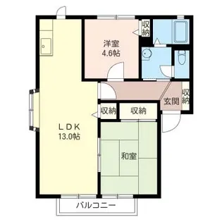 ポアロ金森【2階】の間取り