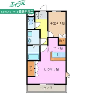 グランディール【1階】の間取り