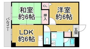 ヴェルテスIKEMOTO【4階】の間取り