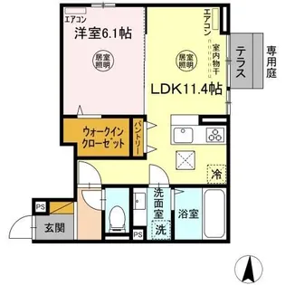 Raffine【1階】の間取り