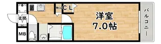 オーキッドレジデンス塚本【4階】の間取り