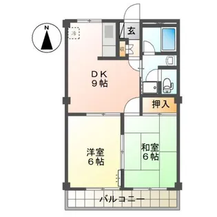 SUNLIT新宮【4階】の間取り