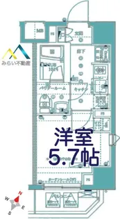 イアース横濱関内【6階】の間取り