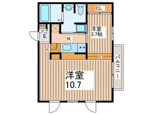 Gradito【2階】の間取り