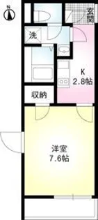 ミモザパレス平井【2階】の間取り