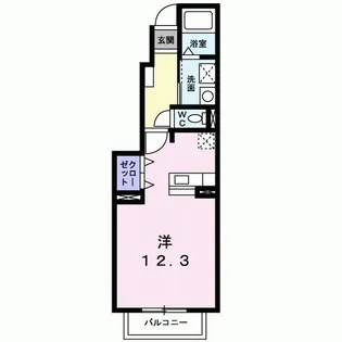 レジデンスサニー【1階】の間取り