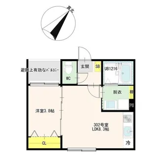 杜ノ川テラス【3階】の間取り