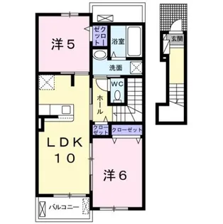 ヴィラ クレマチス【2階】の間取り