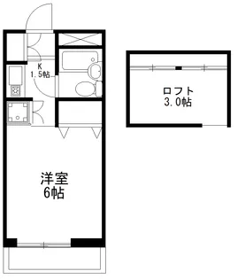 サーカス片倉【4階】の間取り