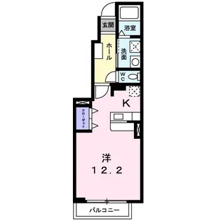 カーサ ボニータII【1階】の間取り